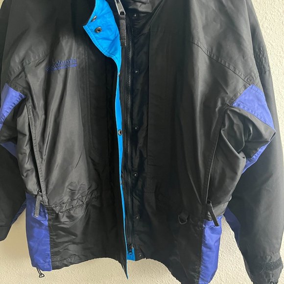 Columbia Women's Liberty Ridge Black and Blue Winter Ski Jacket Coat Size S - Picture 9 of 12